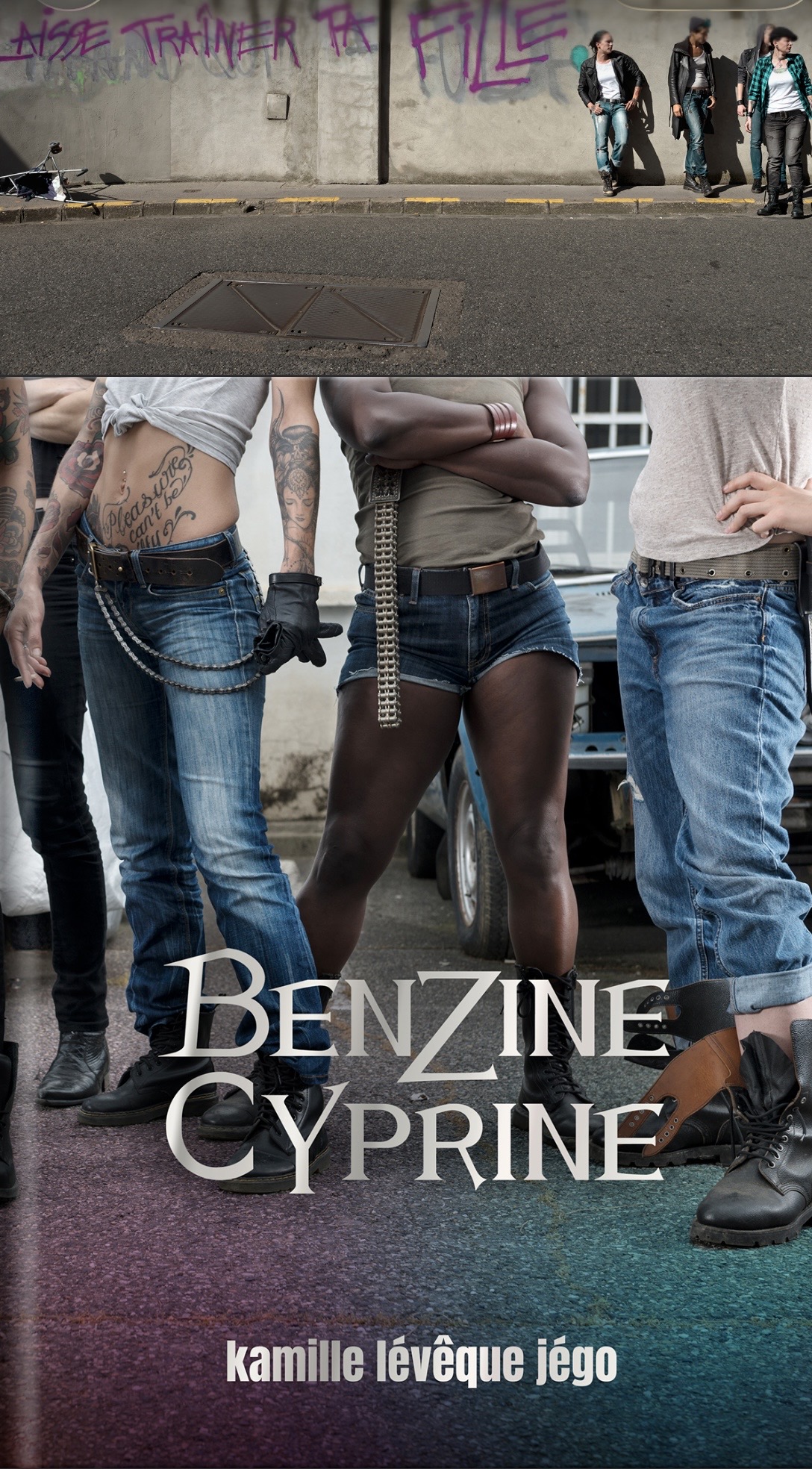 Couverture du livre Benzine Cyprine de Kamille Lévêque Jégo